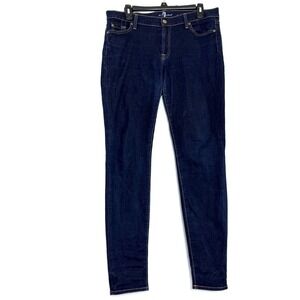7 For All Mankind The Skinny Jeans‎ Dark Wash Denim Women's Size 32